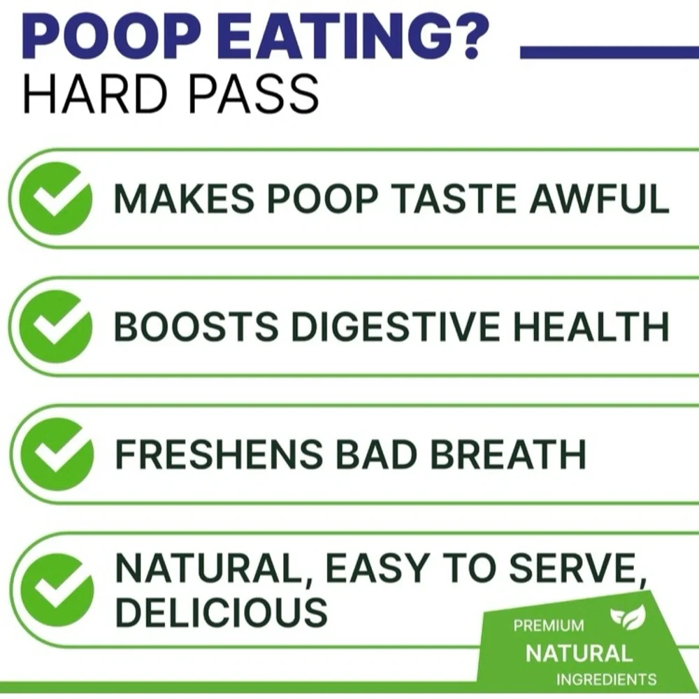 Pawsential NO POO CHEWS Coprophagia Stool Eating Deterrent 120CT